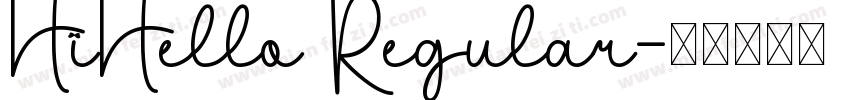 HiHello Regular字体转换